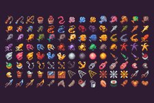 Fishing and Sea Pixel Art RPG Icons2